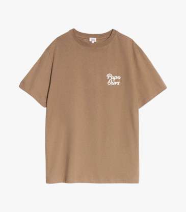 T-shirt Papa ours café