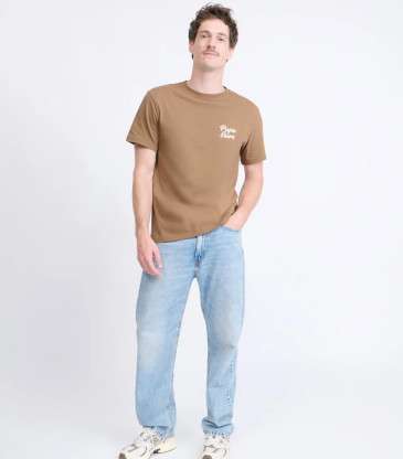 T-shirt Papa ours café