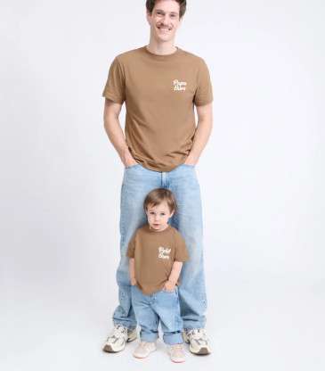 T-shirt Petit ours café