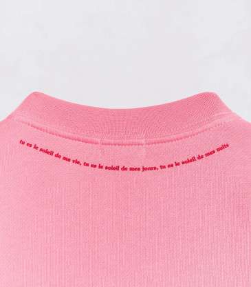 Sweat Cœur solaire coudières rose