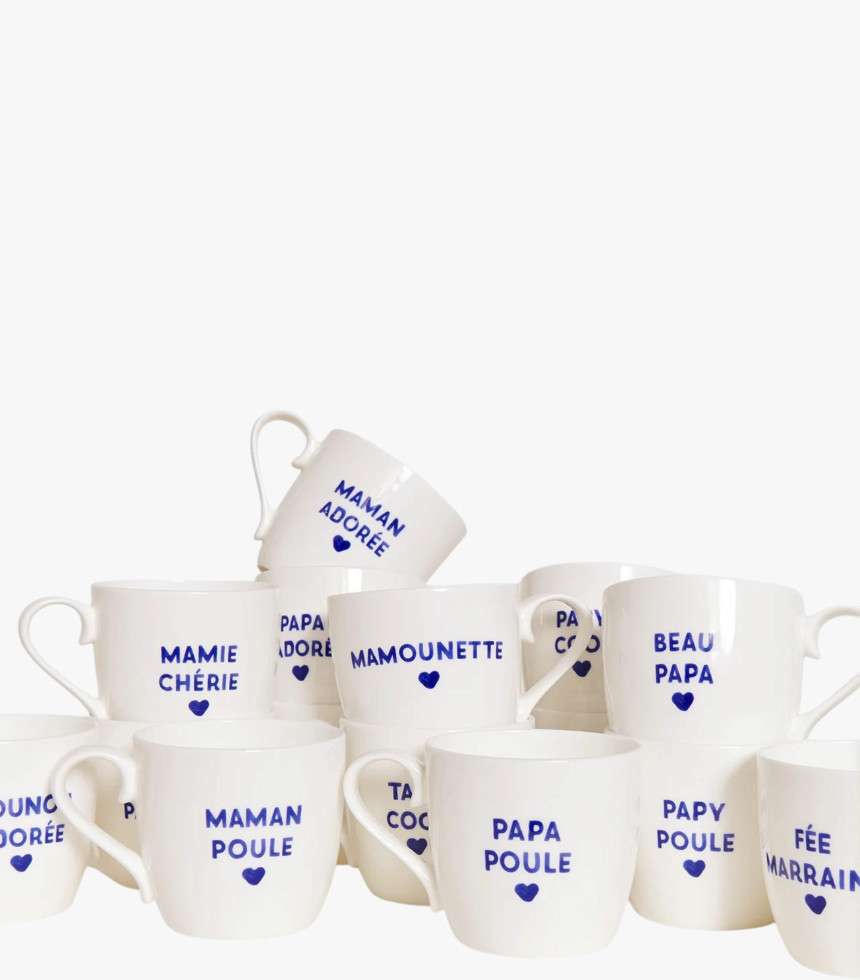 Mug Maman adorée bleu