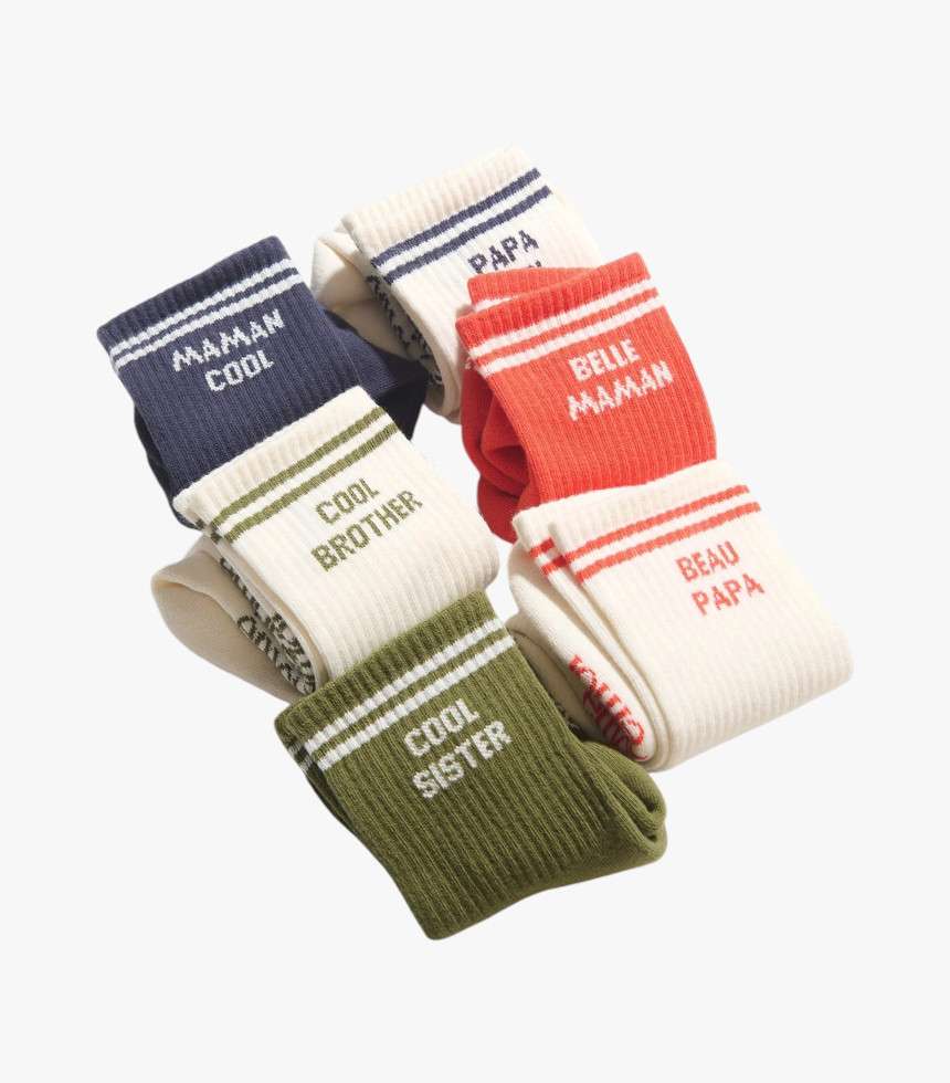 Chaussettes Papa cool écru
