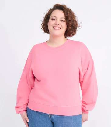 Sweat Cœur solaire coudières rose