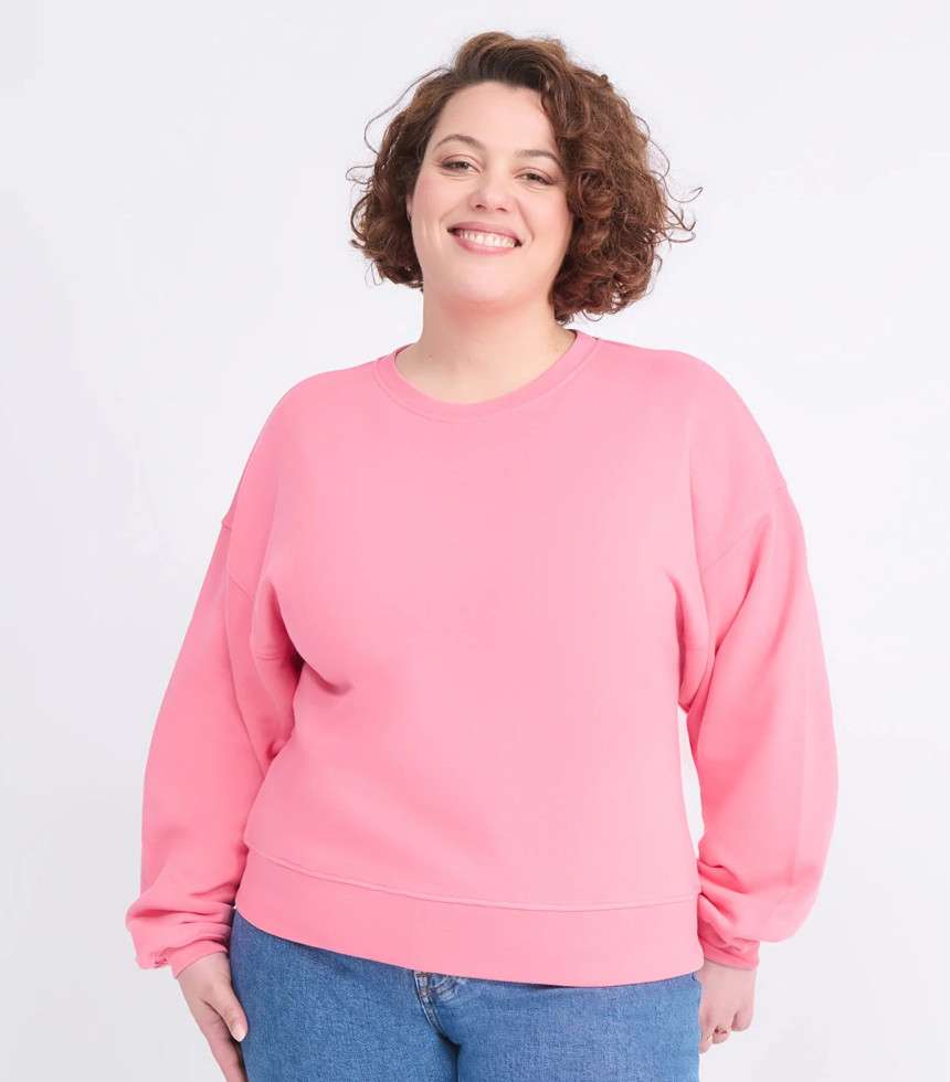Sweat Cœur solaire coudières rose