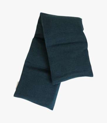 Bouillotte cervicales en lin bleu de Prusse