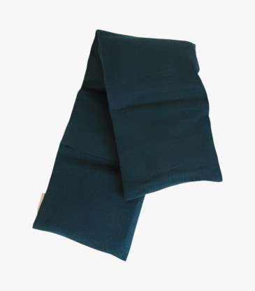 Bouillotte cervicales en lin bleu de Prusse