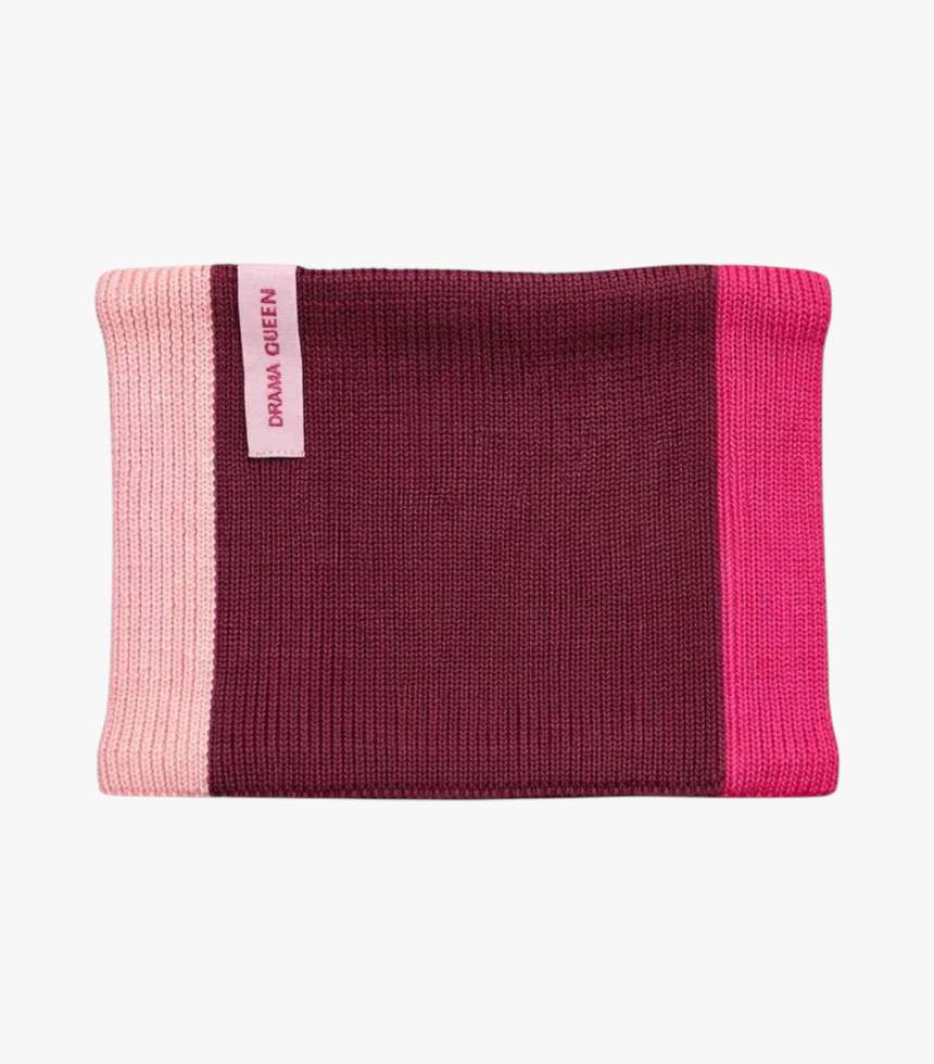 Snood tricolore Drama Queen fuchsia