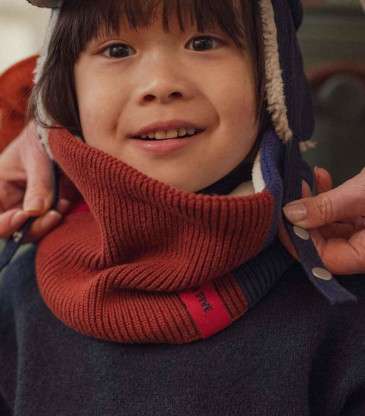 Snood tricolore High Five bleu
