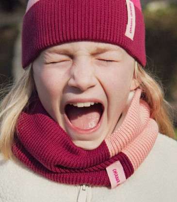 Snood tricolore Drama Queen fuchsia