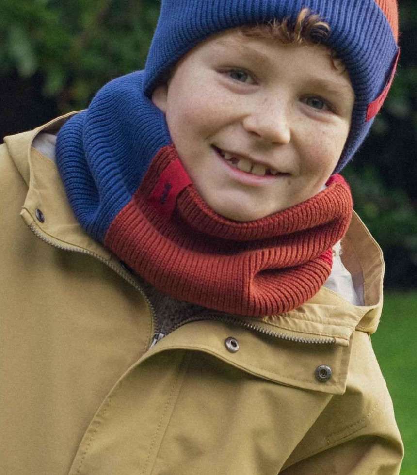 Snood tricolore High Five bleu