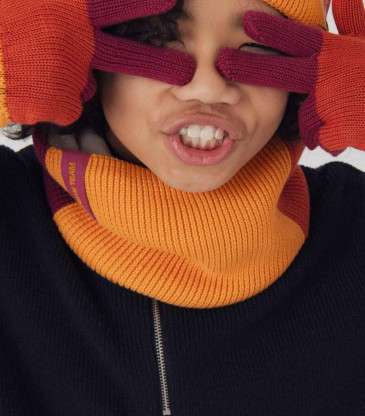 Snood tricolore Dream Team marron
