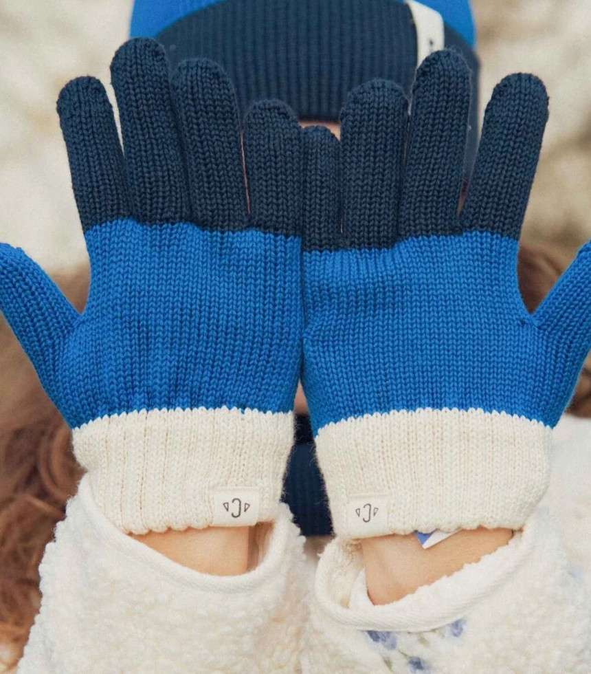Gants Tricolores bleu