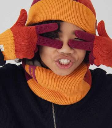 Gants Tricolore marron