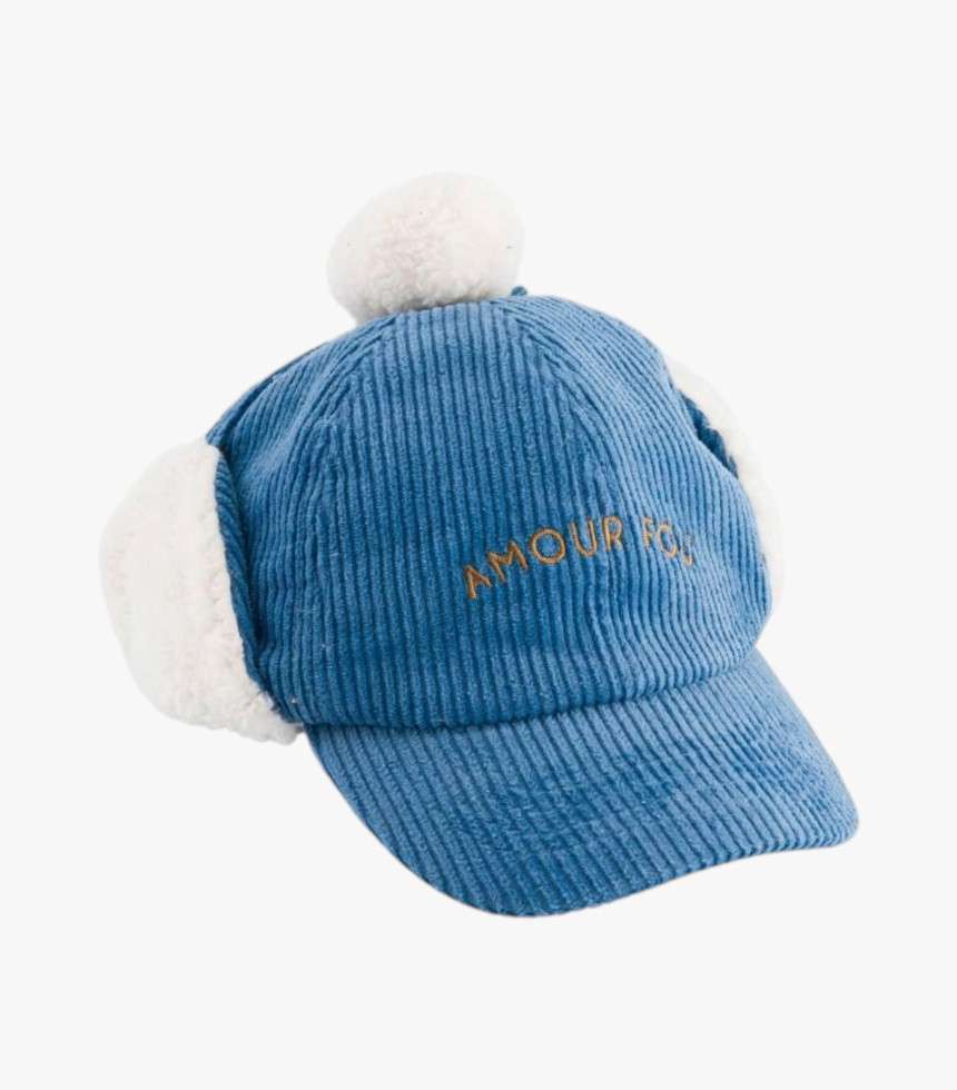 Chapka Amour Fou bleu marron moutarde
