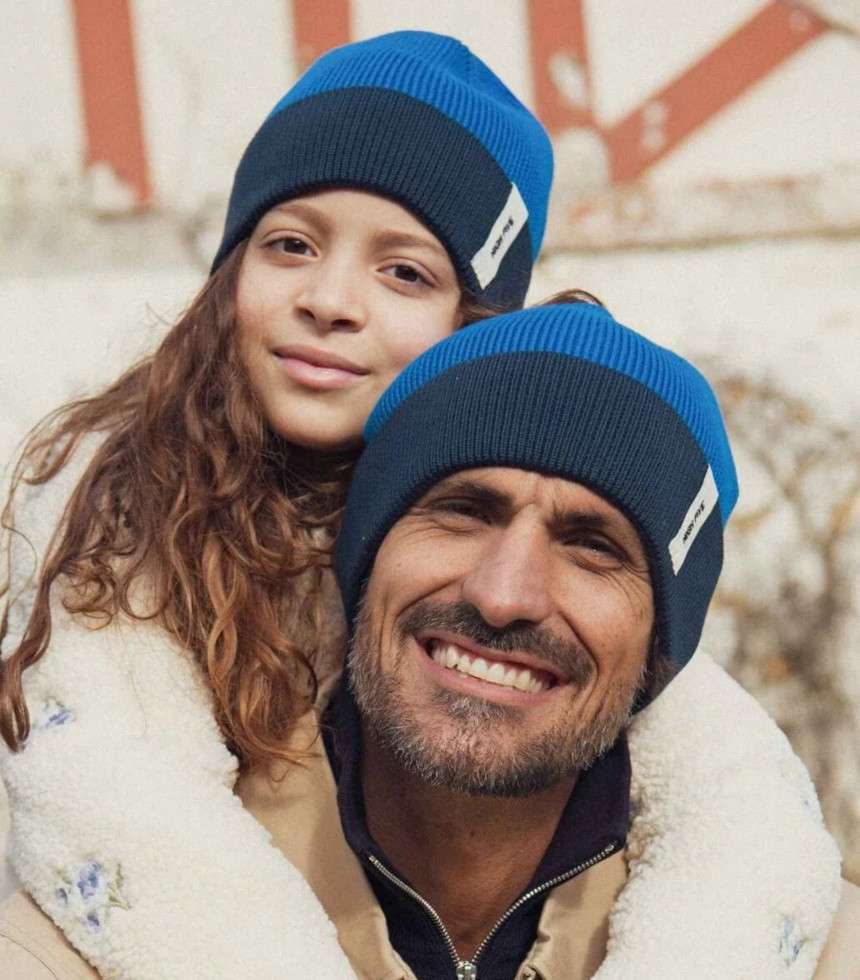 Bonnet bicolore High Five bleu