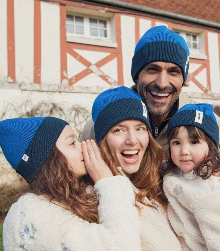 Bonnet bicolore High Five bleu