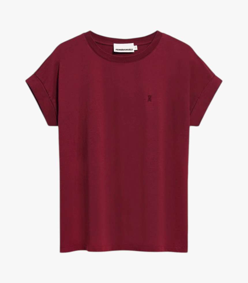 T-shirt Idaara rouge velours