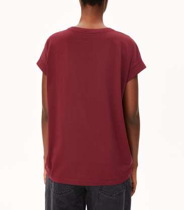 T-shirt Idaara rouge velours