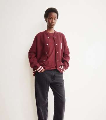 T-shirt Idaara rouge velours