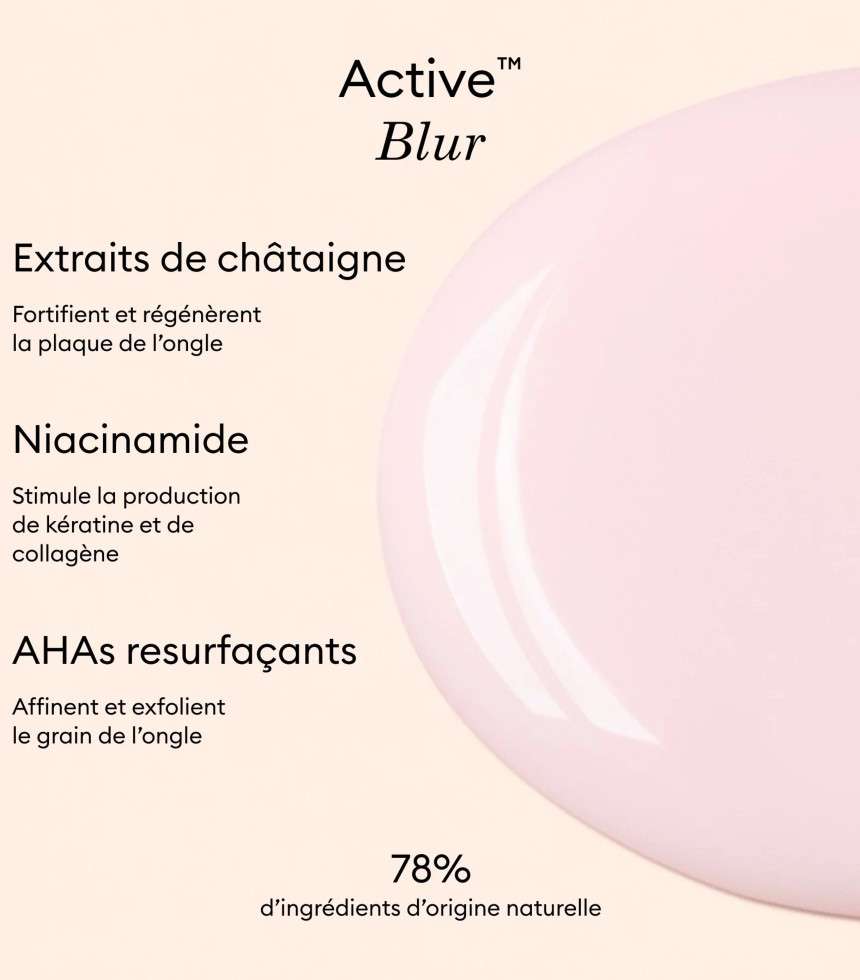 Vernis Active Blur rose poudré