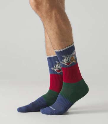 Chaussettes Athletic Tom and Jerry bleu marine
