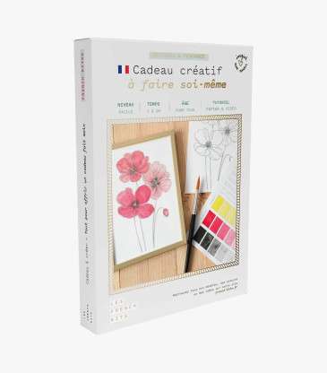 Kit aquarelle coquelicots