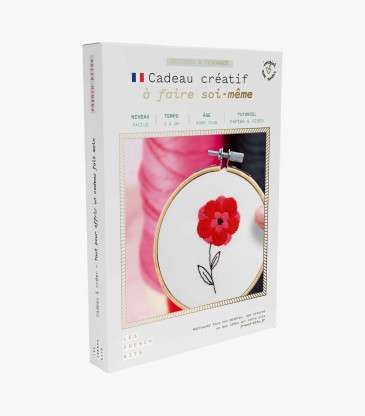 Kit broderie grande fleur