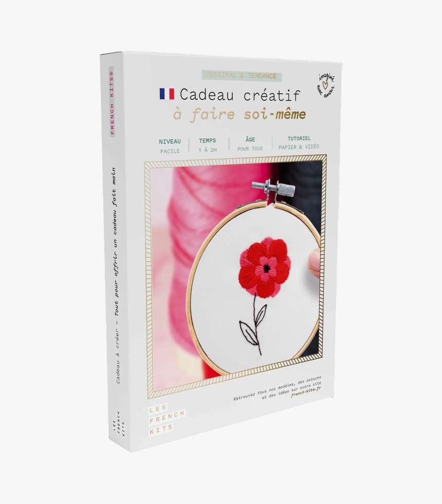 Kit broderie grande fleur