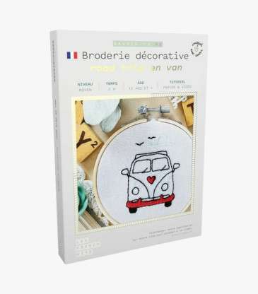 Broderie décorative road trip en van