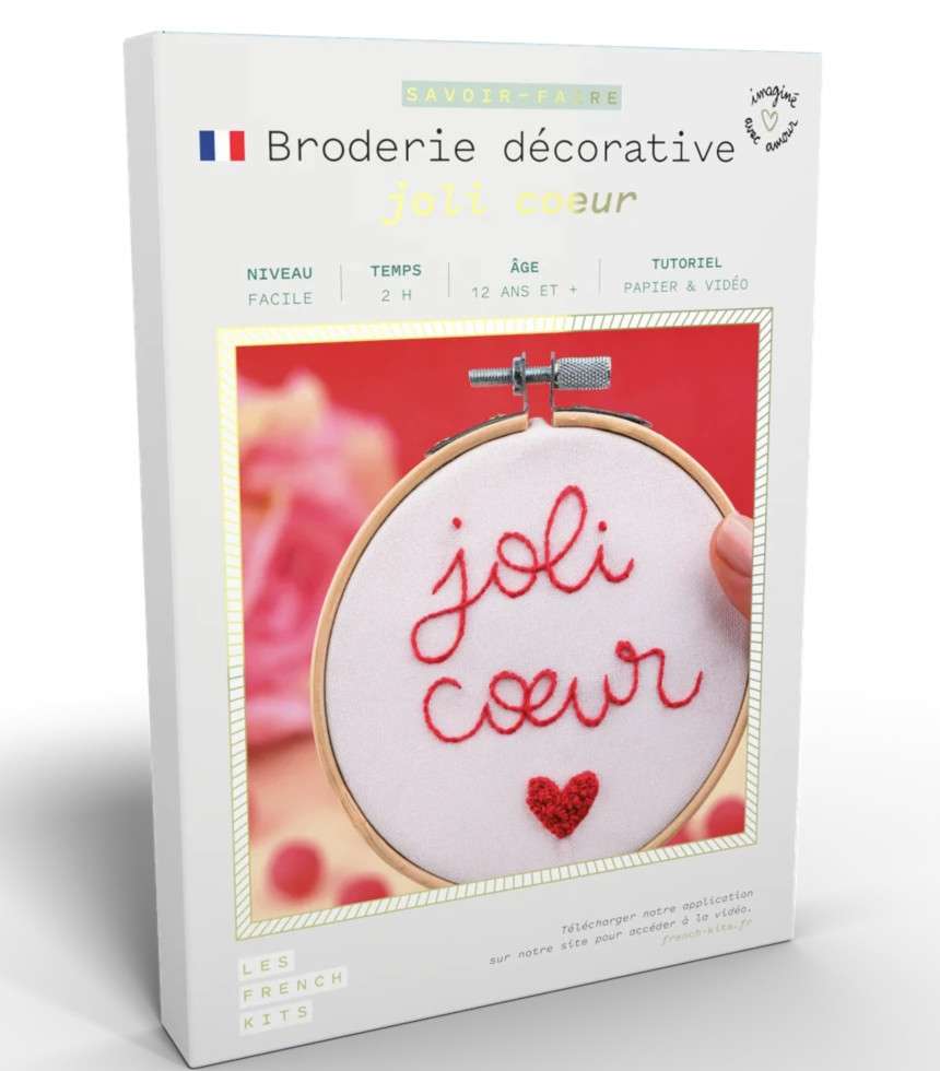 Broderie décorative Joli Cœur