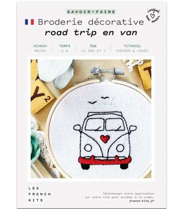 Broderie décorative road trip en van