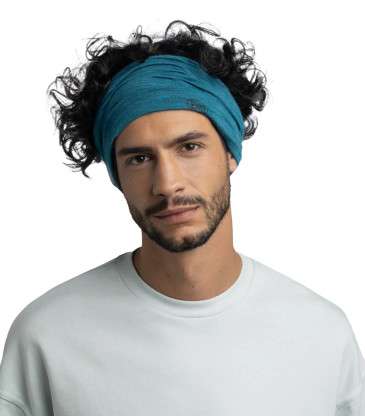 Tour de cou merino lightweight bleu sarcelle
