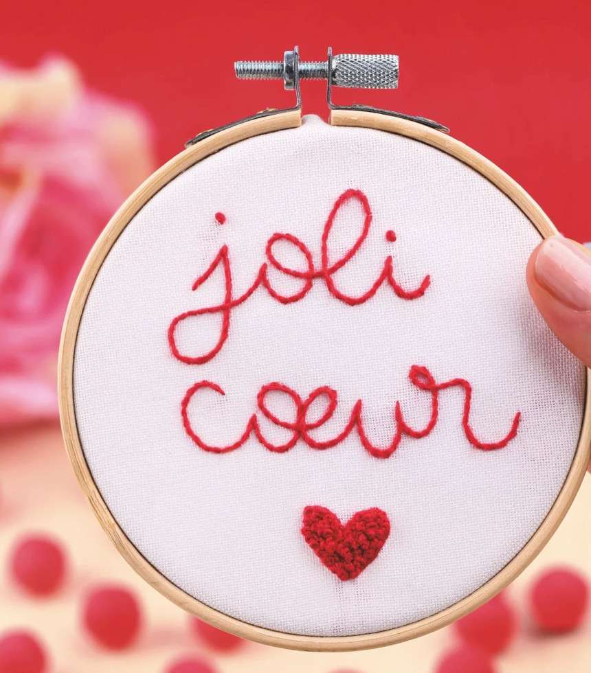 Broderie décorative Joli Cœur