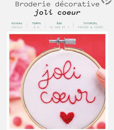 Broderie décorative Joli Cœur