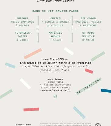 Kit broderie Fleurs des champs