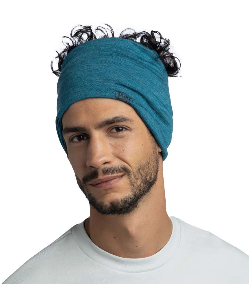 Tour de cou merino lightweight bleu sarcelle
