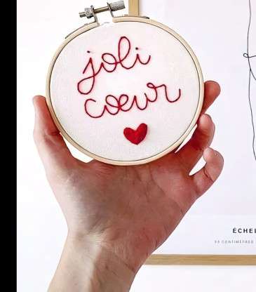 Broderie décorative Joli Cœur