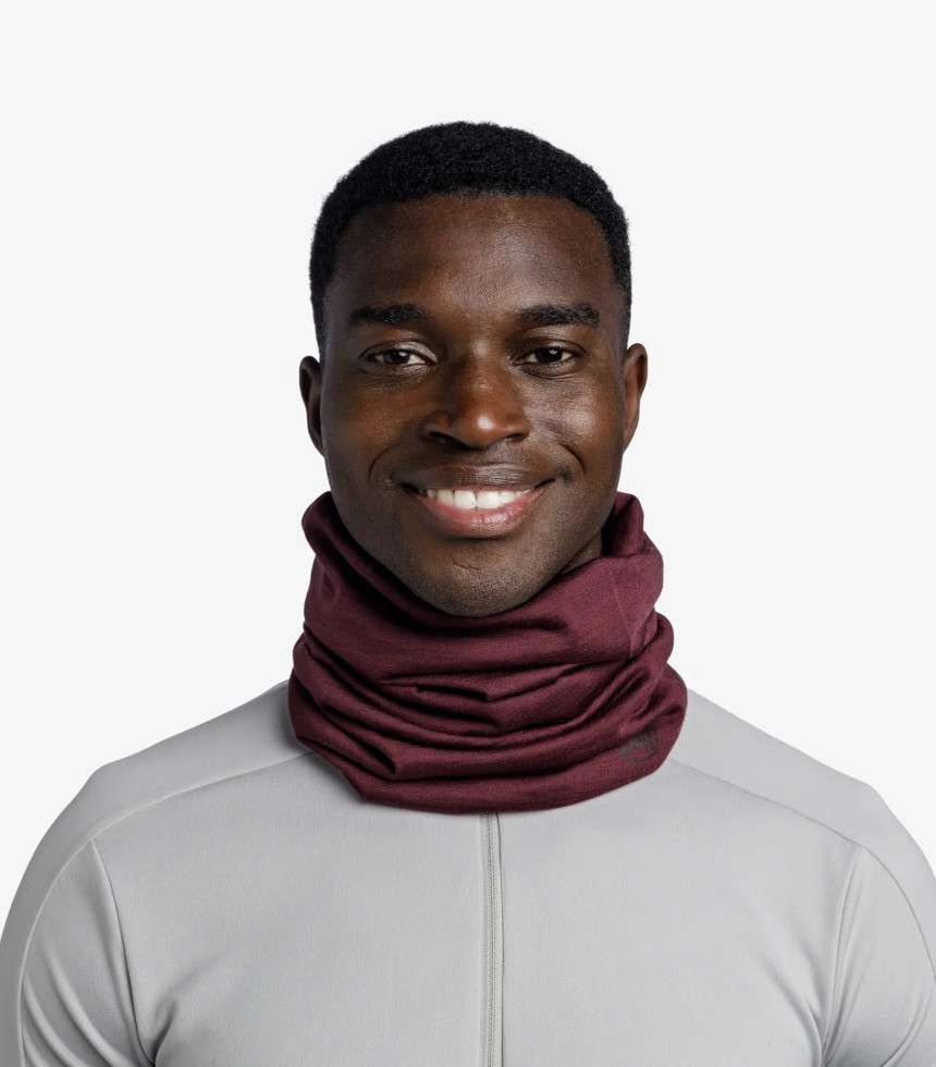 Tour de cou Merino Lightweight grenat