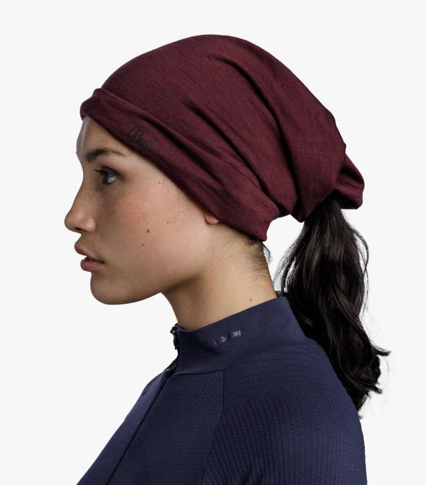Tour de cou Merino Lightweight grenat