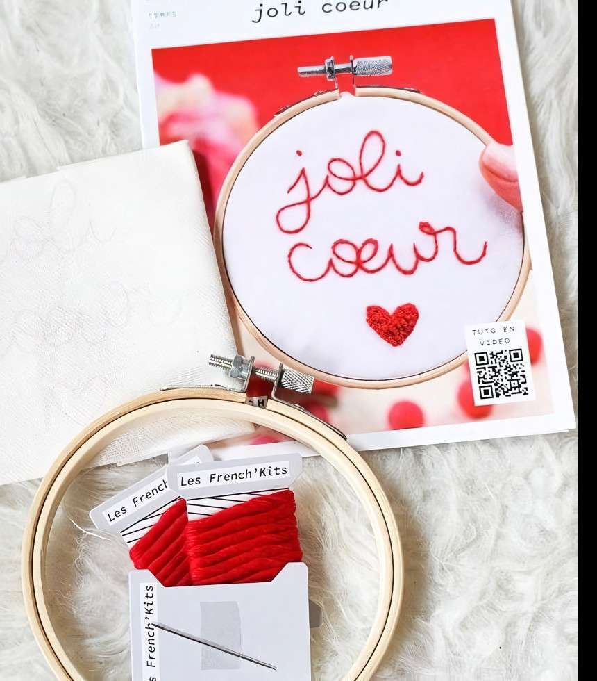 Broderie décorative Joli Cœur