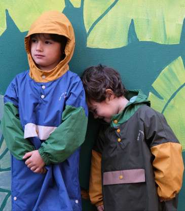 Poncho de pluie enfant kaki