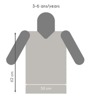 Poncho de pluie enfant zèbre chocolat
