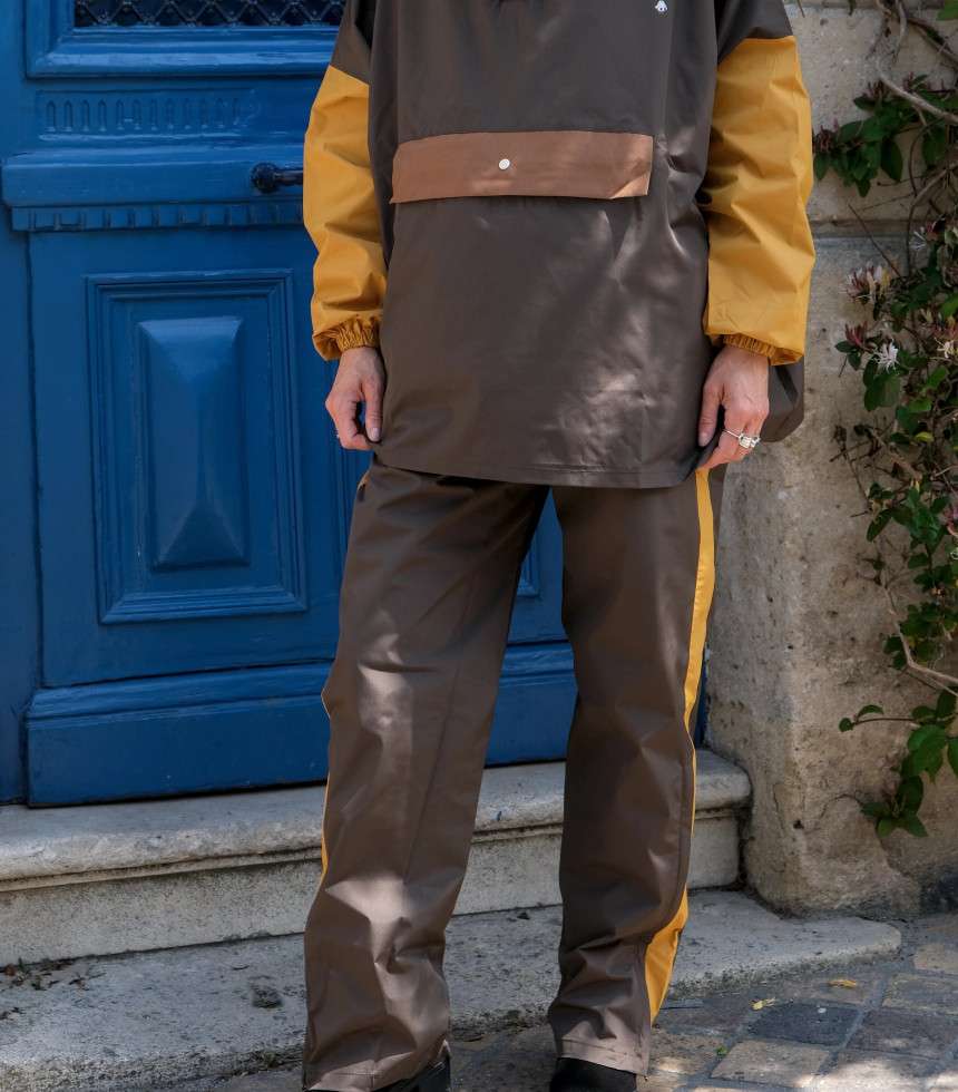 Pantalon de pluie kaki