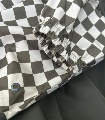 Poncho de pluie damier kaki