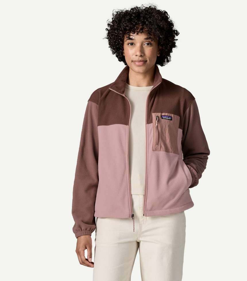 Veste Micro D mauve