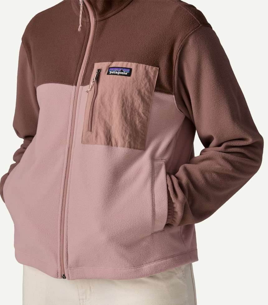 Veste Micro D mauve