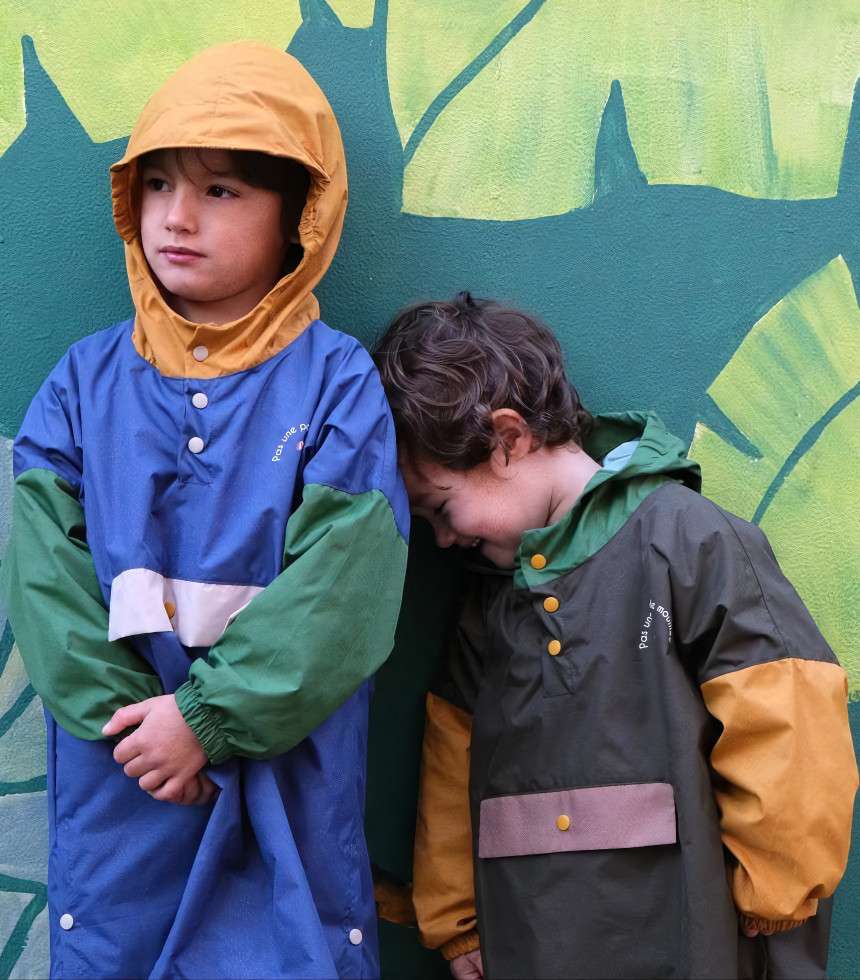 Poncho de pluie enfant kaki