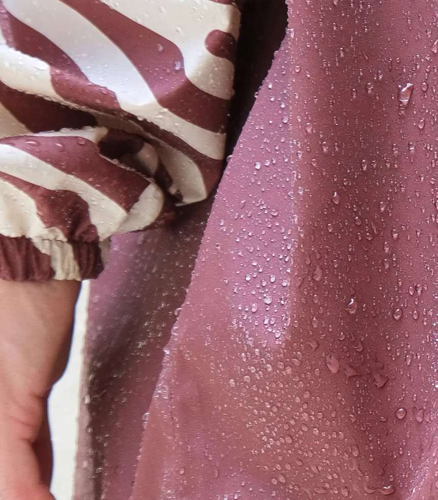 Poncho long chocolate zebra
