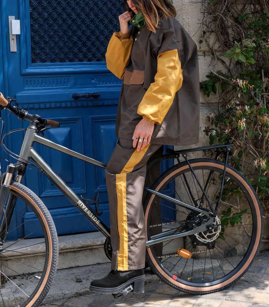 Pantalon de pluie kaki