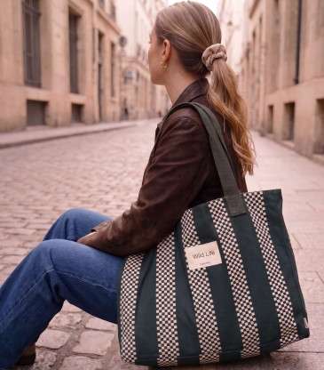 Sac cabas XL Wild Life kaki
